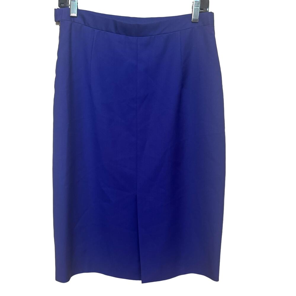 Vintage Women’s Burberry Wool Pencil Skirt Purple Classy Secretary Size 10/IT 44 - Picture 2 of 9